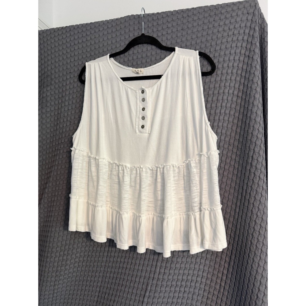 POL Ladies Sleeveless Top Sz S/M
